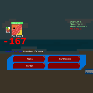 A battle scene in the game